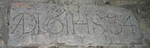 Engraving on the Castle wall